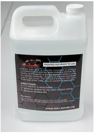 Fresh Tint Slip - Window Film Application Fluid - Premixed and ready to use - 1 gallon of solution