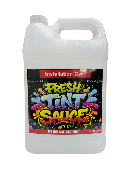Fresh Tint Sauce - Window Film Installation Gel - Helps get better installs - 1 Gallon