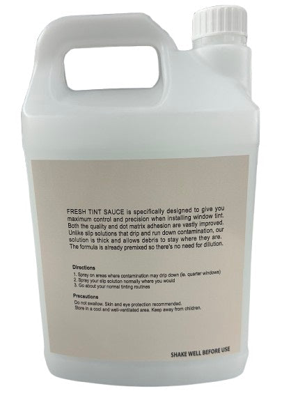 Fresh Tint Sauce - Window Film Installation Gel - Helps get better installs - 1 Gallon