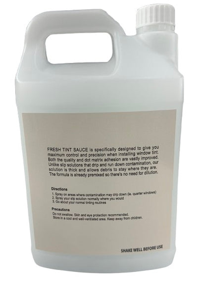 Fresh Tint Sauce - Window Film Installation Gel - Helps get better installs - 1 Gallon
